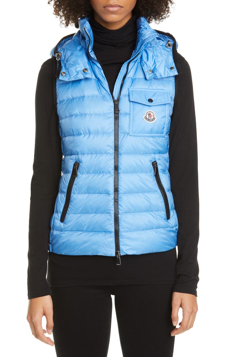 Moncler Glycine Lightweight Down Puffer Vest, Main, color,
