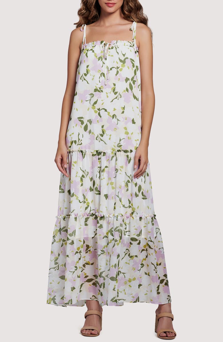 Lost + Wander Sweet Pea Floral Maxi Dress, Alternate, color, 