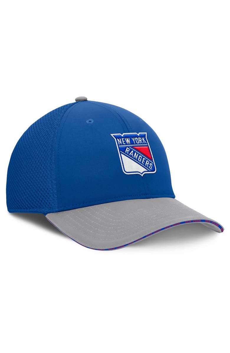 FANATICS Men's Fanatics Blue New York Rangers Fundamentals Span Flex Hat, Alternate, color, Blue