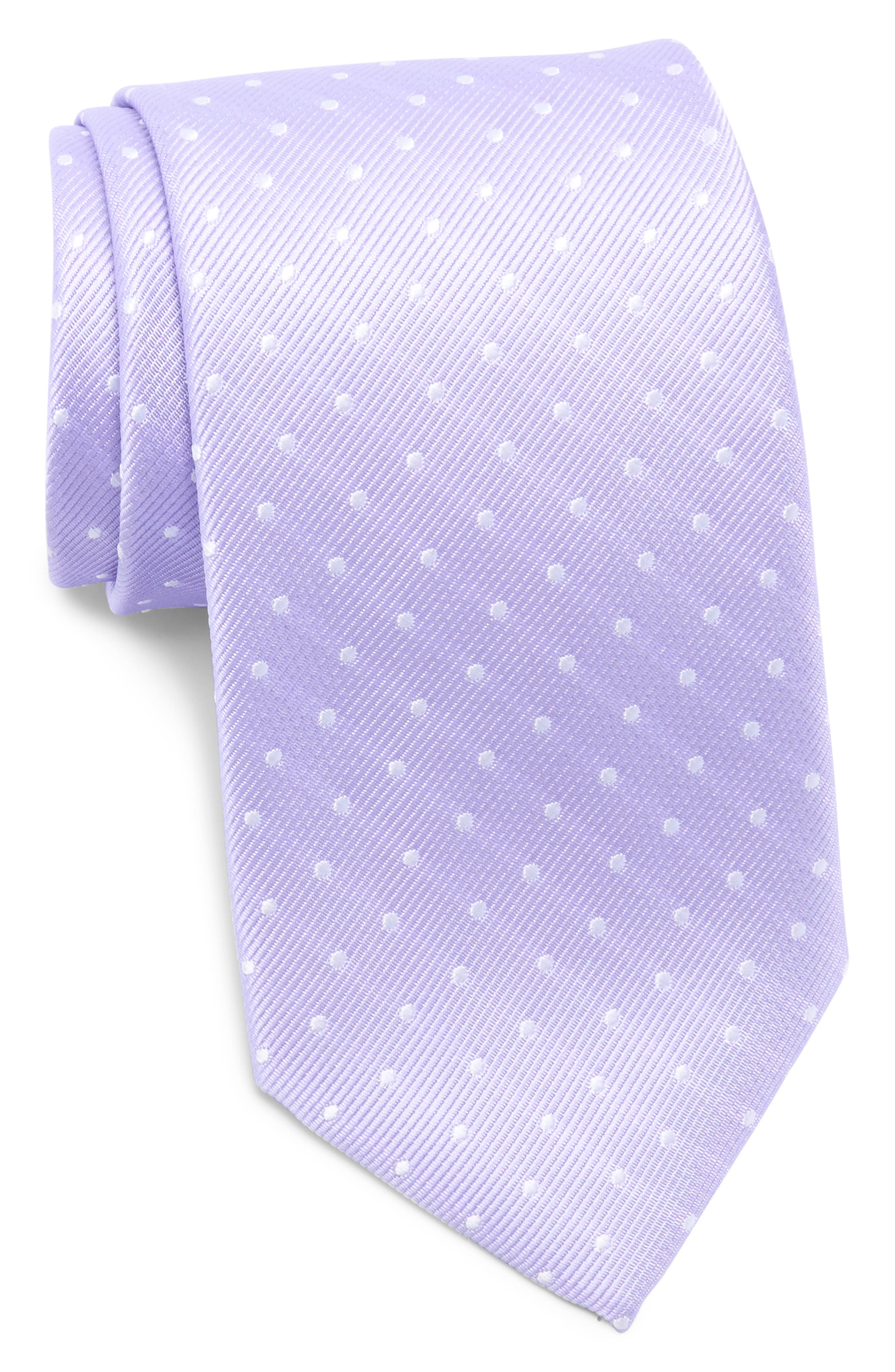 TOM BAINE Polka Dot Print Tie