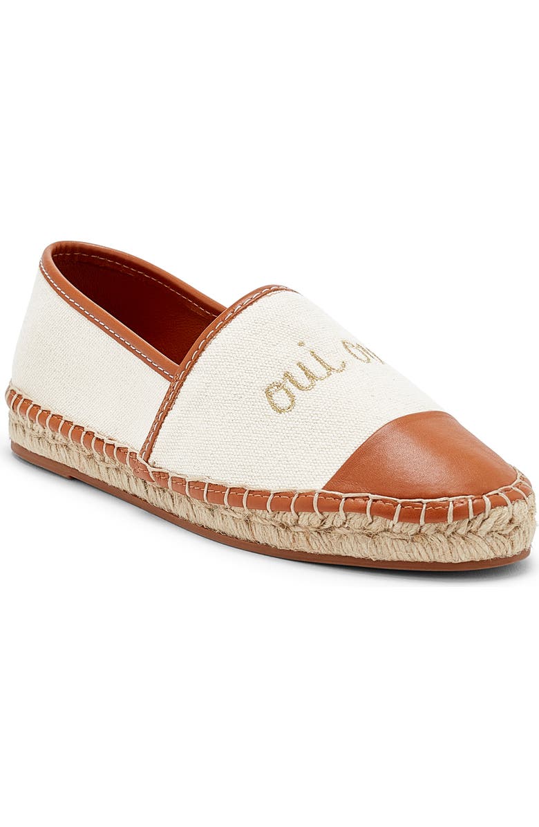 Cinq à Sept Jenna Denim Espadrille, Main, color, Natural/ Cognac