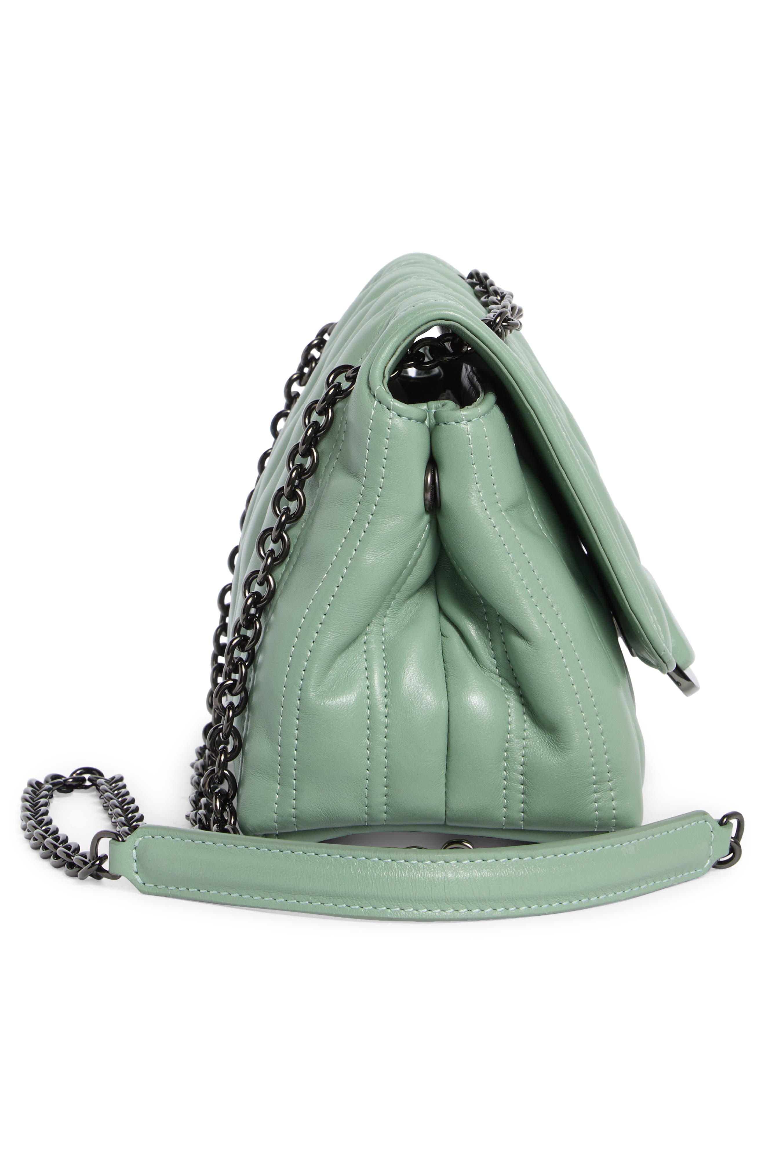 Longchamp Brioche Small Leather Shoulder Bag, Alternate, color, Powder