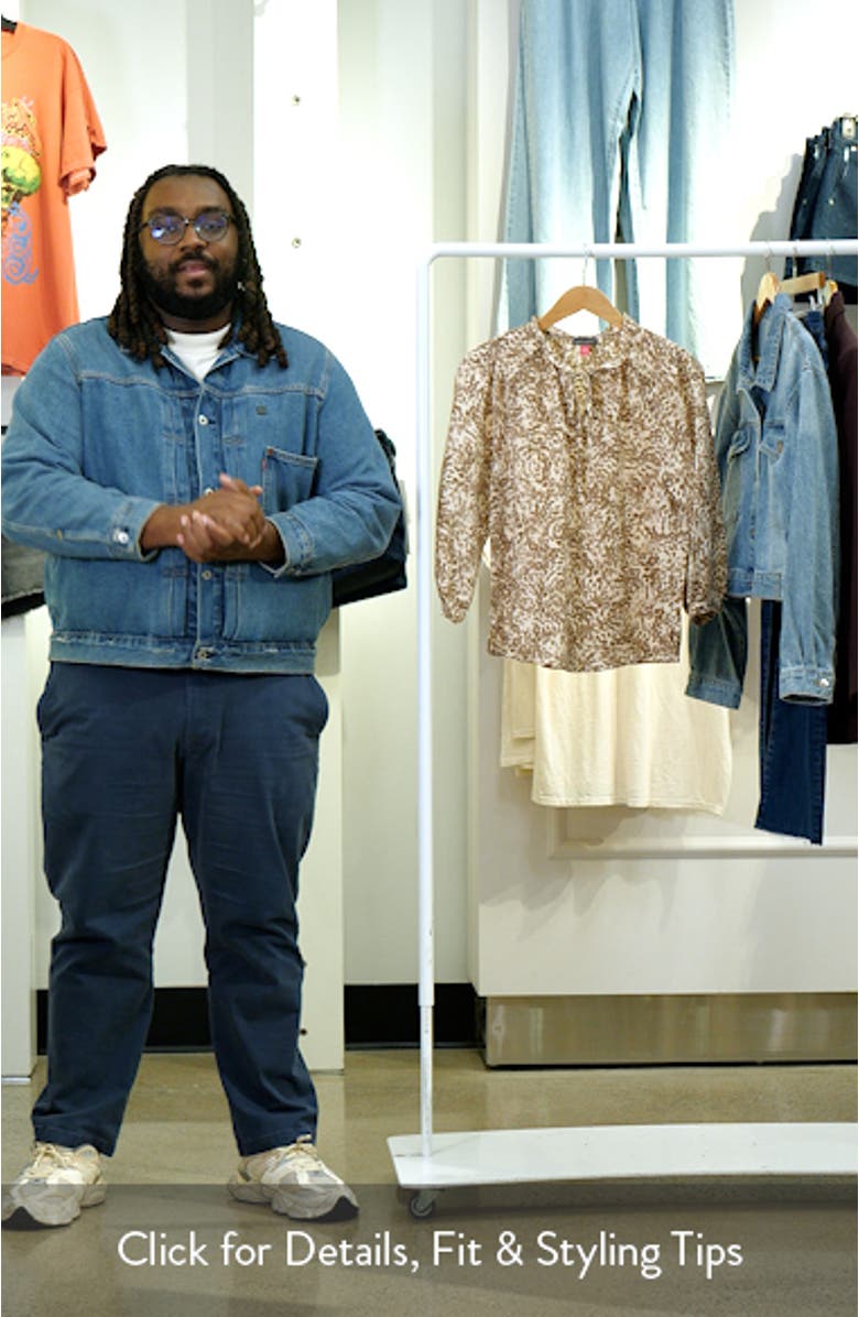 Tie Neck Peasant Top, sales video thumbnail