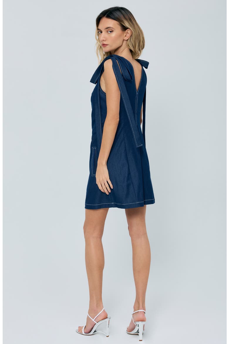 Sila Sleeveless Minidress, Alternate, color, MEDIUM BLUE