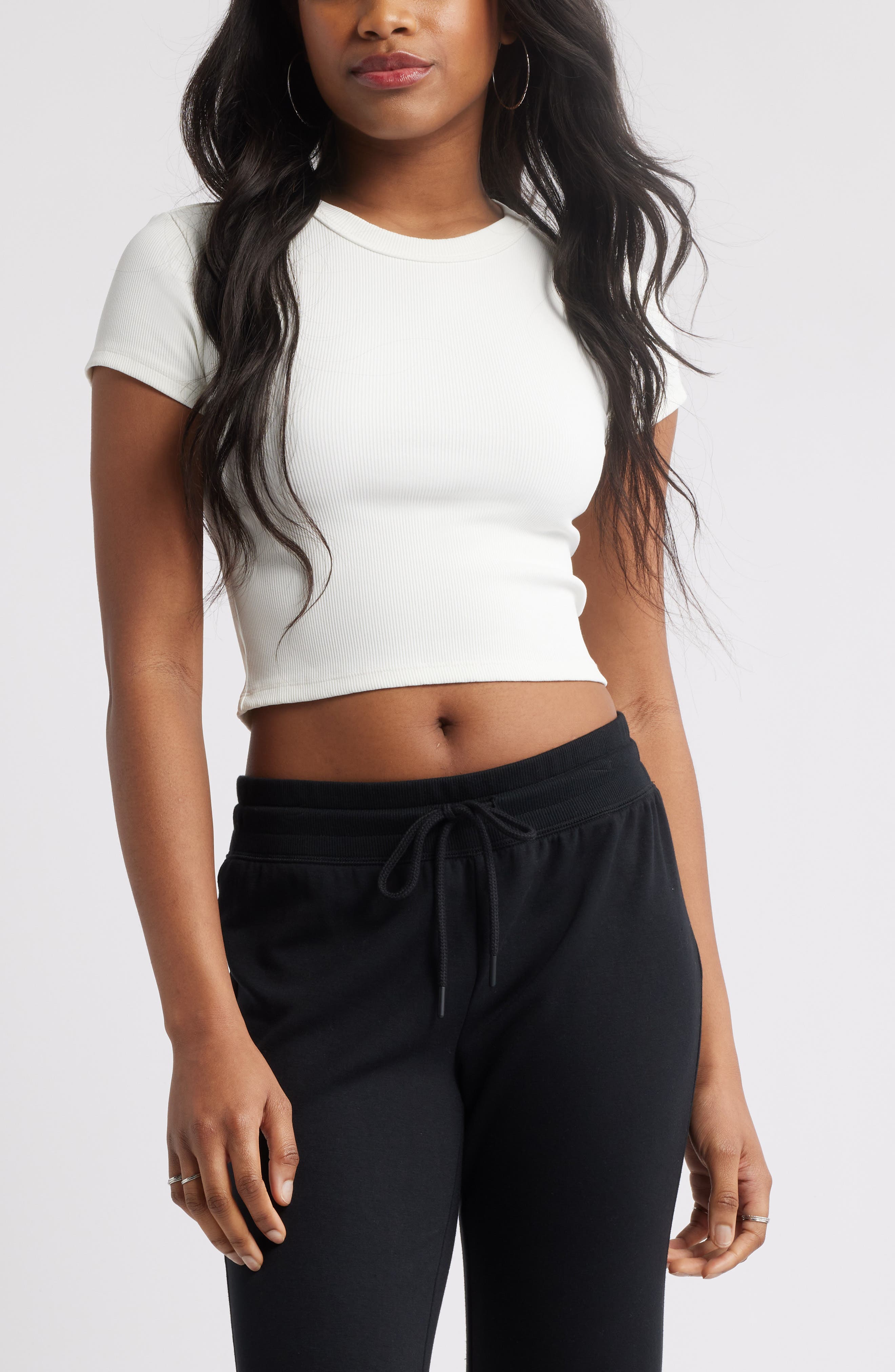 BP. Compact Rib Crop Baby Tee