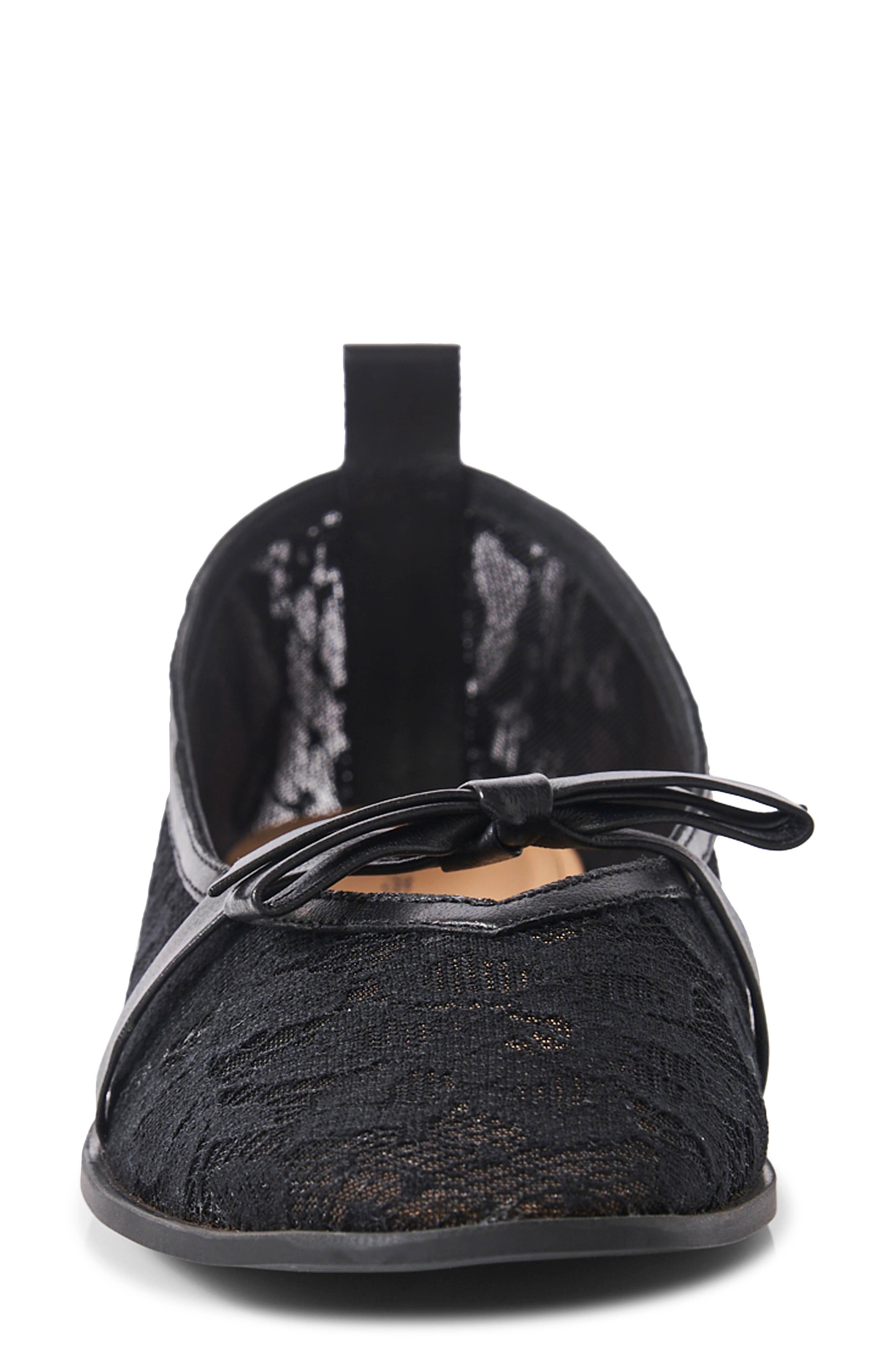 Free People Mania Mesh Bow Flat, Alternate, color, 