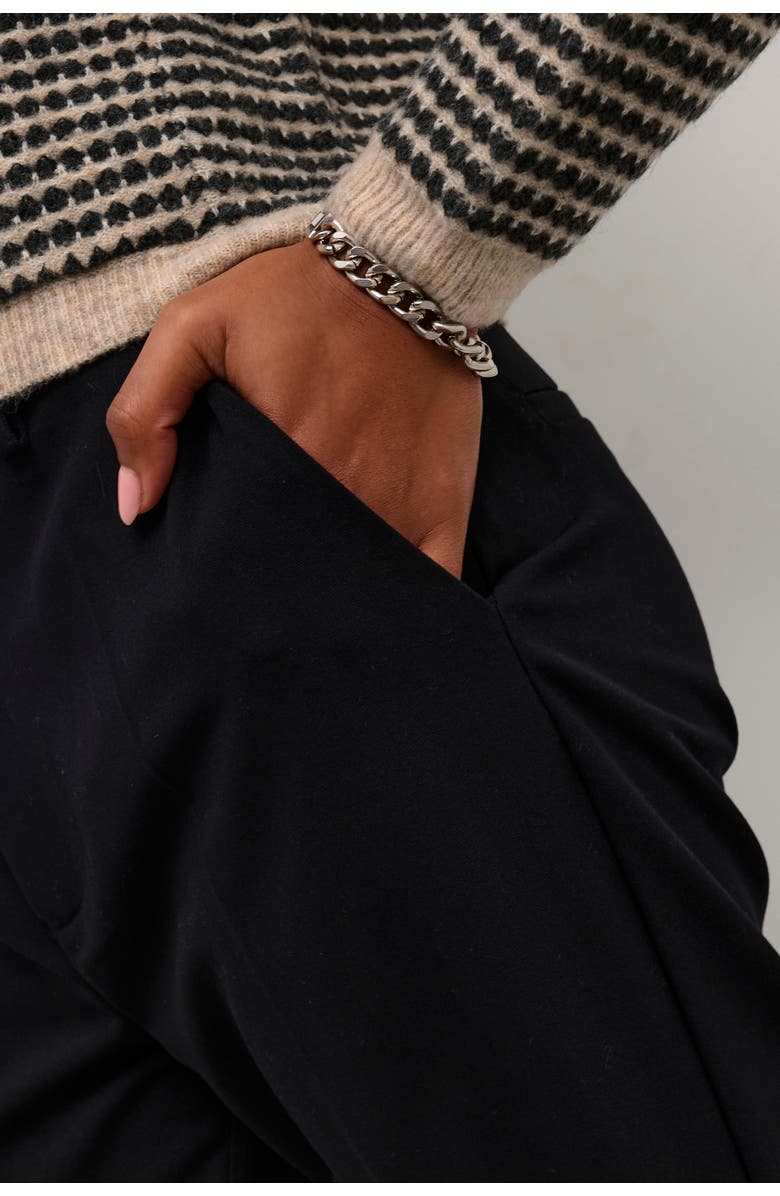 Kaffe KAsakura Flared Leg Regular Fit Trousers, Alternate, color, Black Deep