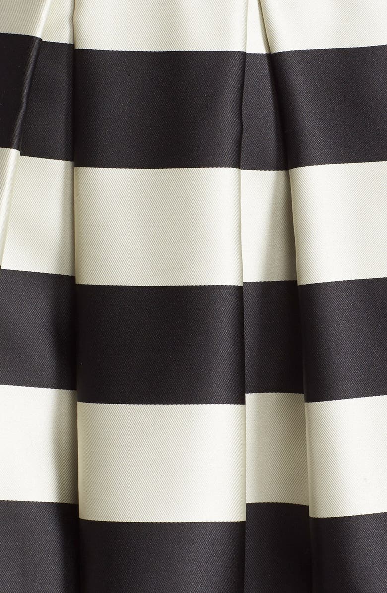 Eliza J Pleated Stripe Midi Skirt, Alternate, color, 