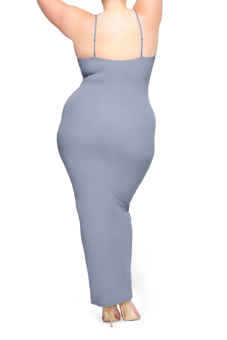 Fits Everybody Long Slipdress, Alternate, color, SLATE