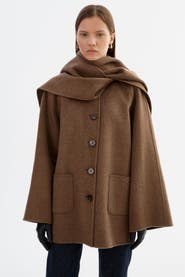 LAMARQUE ANCA | Wool Scarf Jacket