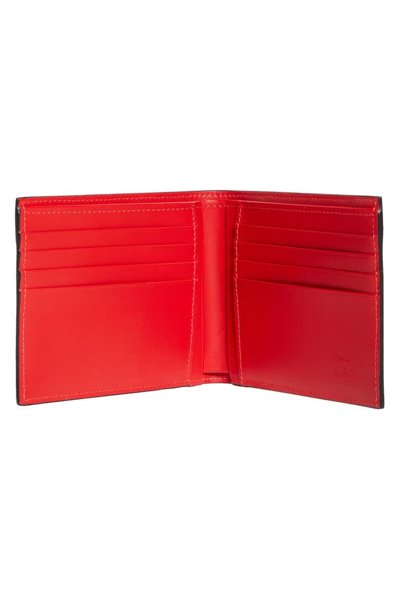 Canopy Moises Print Leather Bifold Wallet, Alternate, color, BLACK WHITE