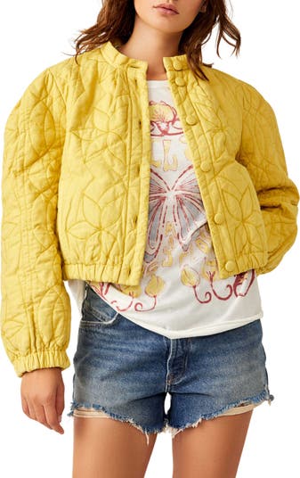 Free people Peggy quilted factory jacket