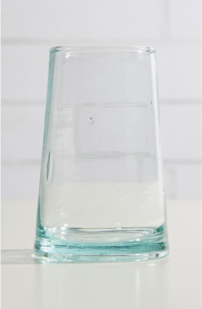 Verve Culture Moroccan Cone Glass Large, Alternate, color, Clear