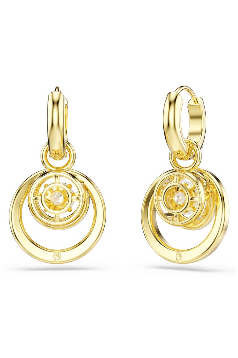Hyperbola Drop Earrings, Alternate, color, GOLD/ WHITE