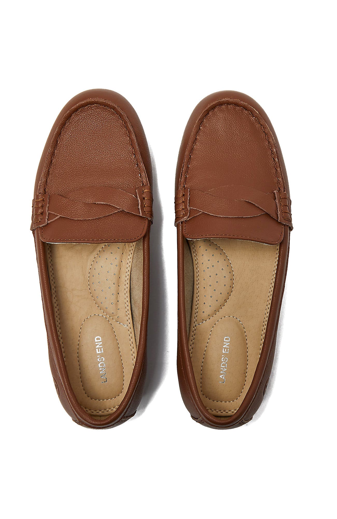 Comfort Leather Slip On Loafer Shoes, Alternate, color, Cognac
