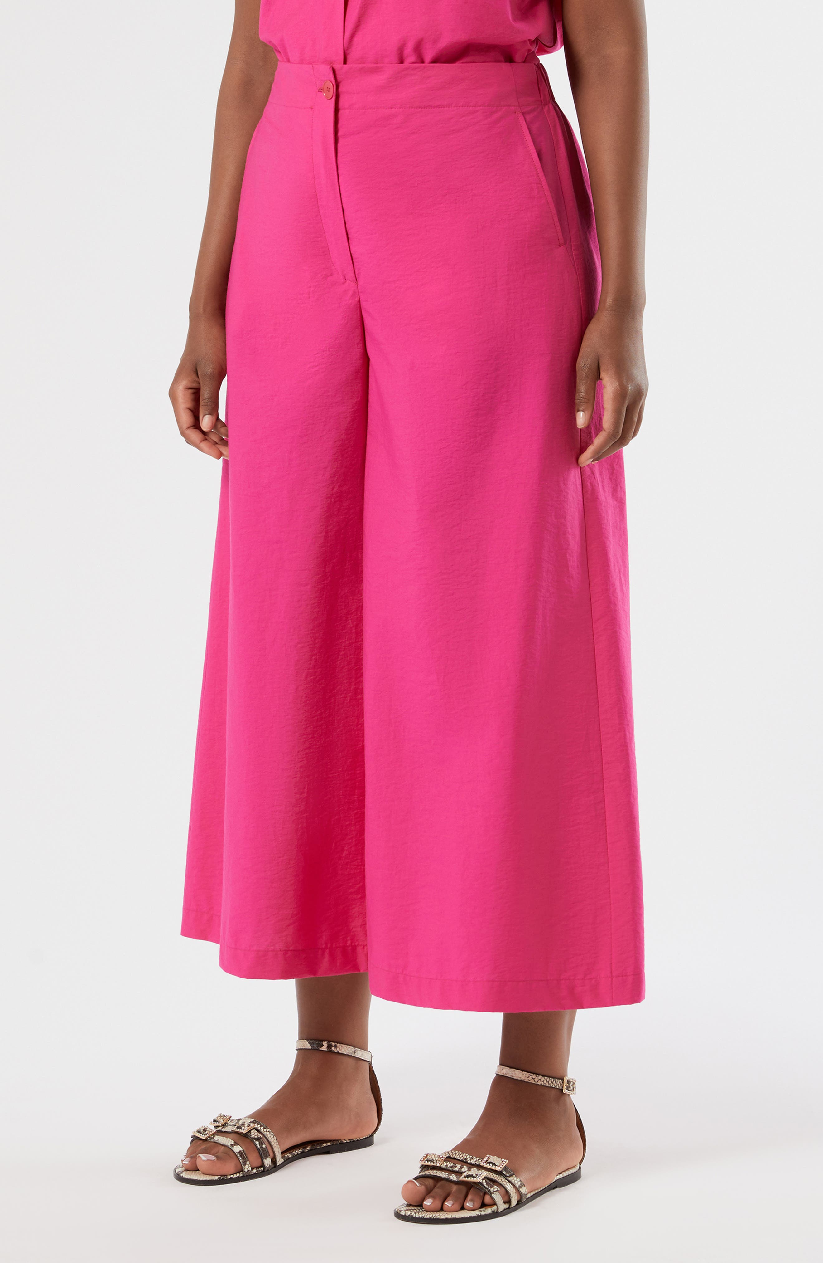 Vpece Ankle Wide Leg Pants