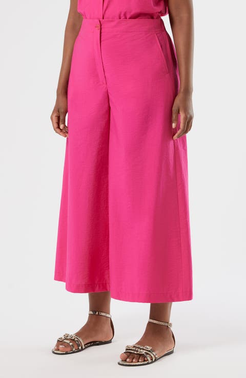 Vpece Ankle Wide Leg Pants (Plus)