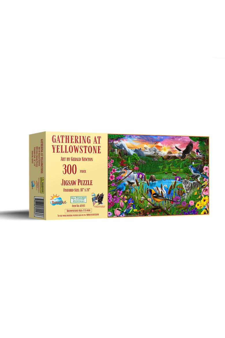 Gathering at Yellowstone 300 piece Jigsaw Puzzle for Adults, Main, color, Multicolor