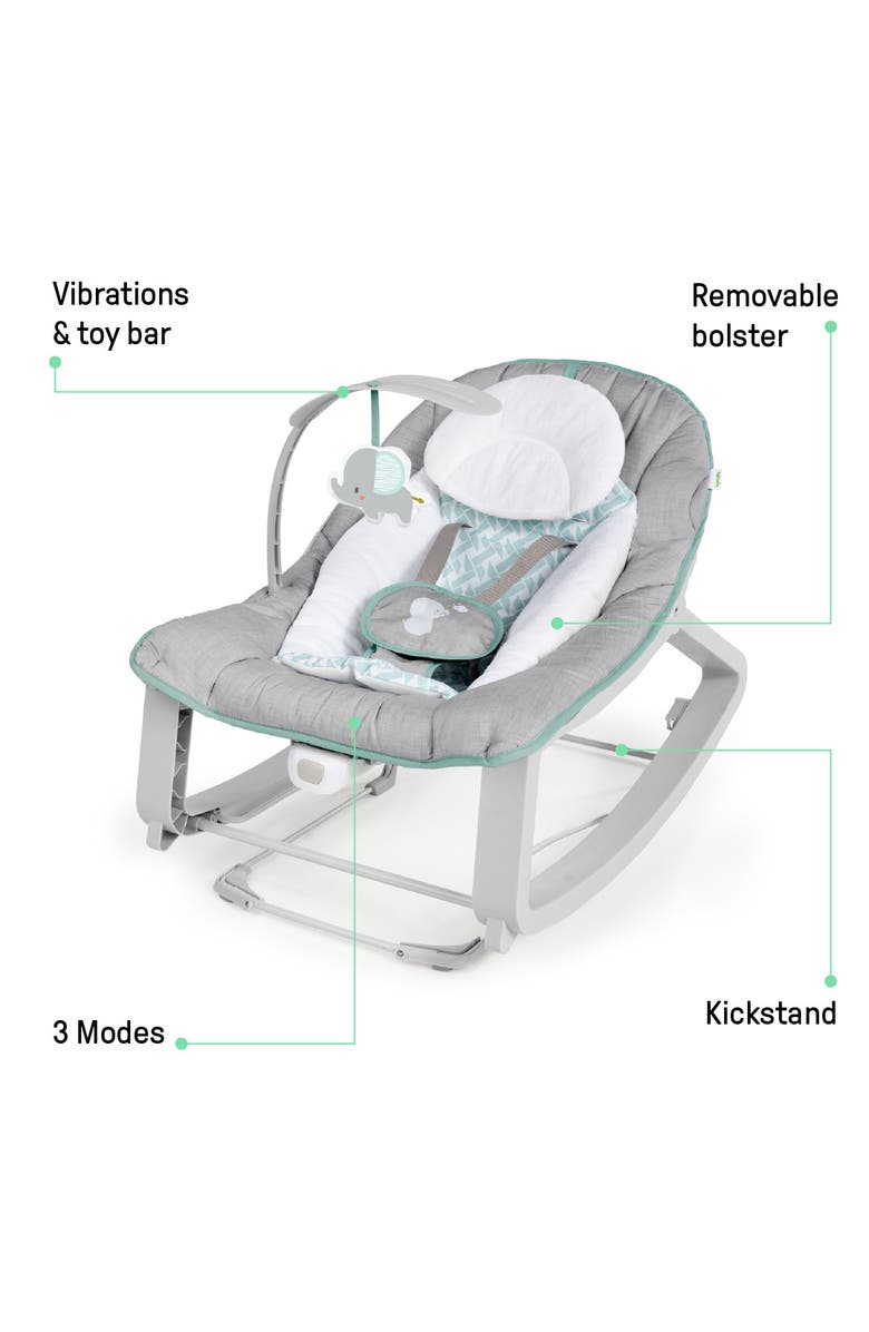 INGENUITY Keep Cozy 3-in-1 Grow with Me Baby Bouncer, Alternate, color, Multicolored