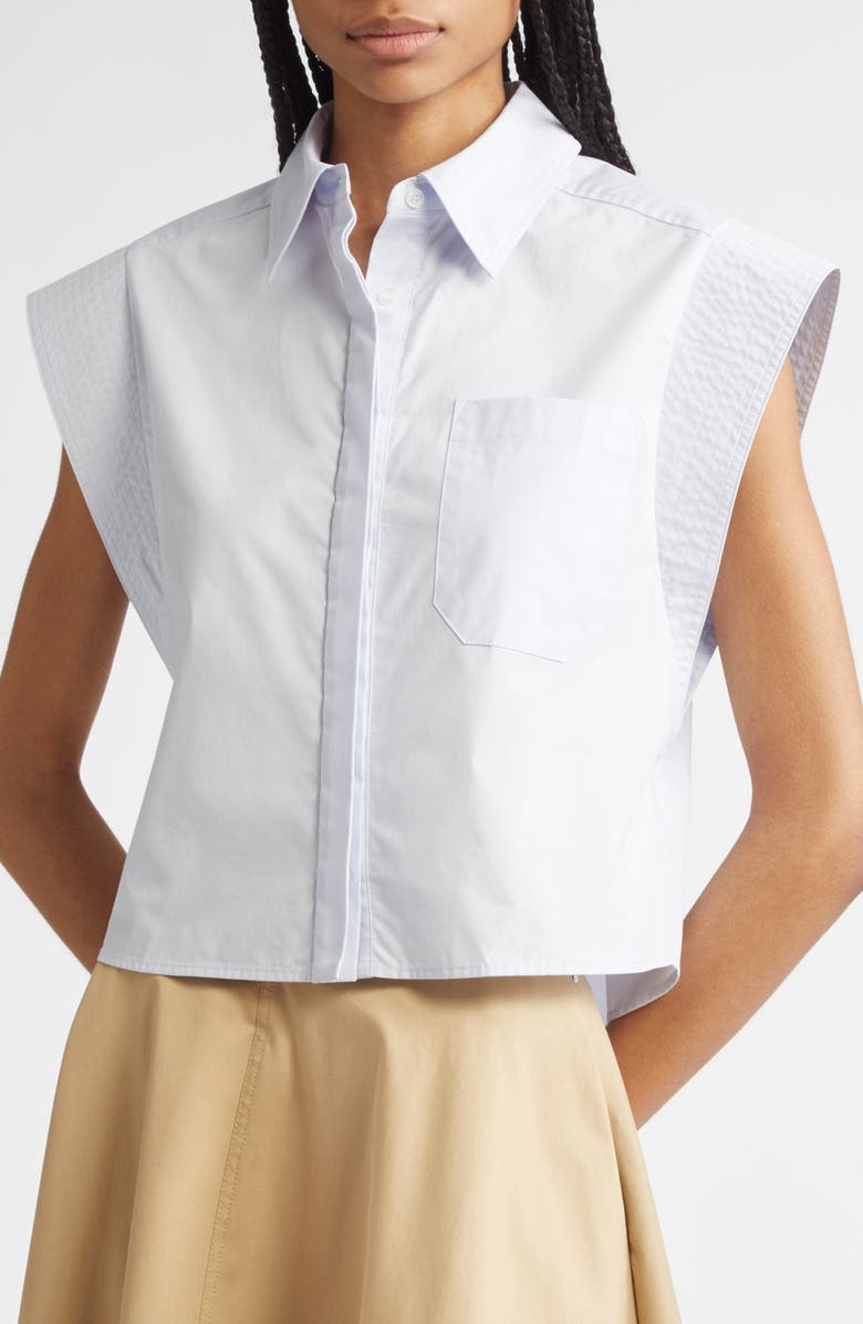 A.L.C. Monte Boxy Shirt, Alternate, color, Aqua