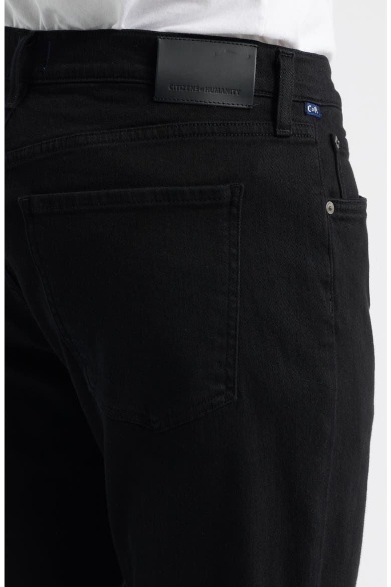 Elijah Relaxed Straight Leg Stretch Cotton & Cashmere Jeans, Alternate, color, STARLESS BLACK