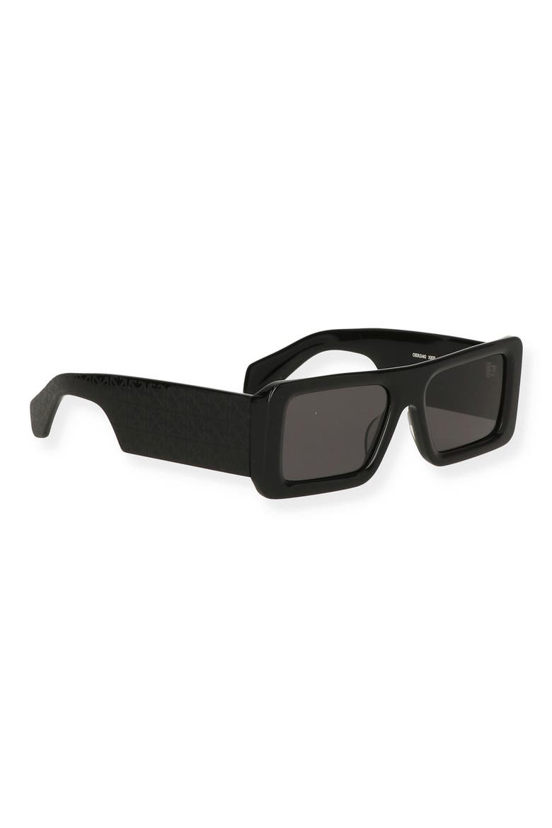 Troy 55mm Square Sunglasses, Alternate, color, BLACK DARK GREY