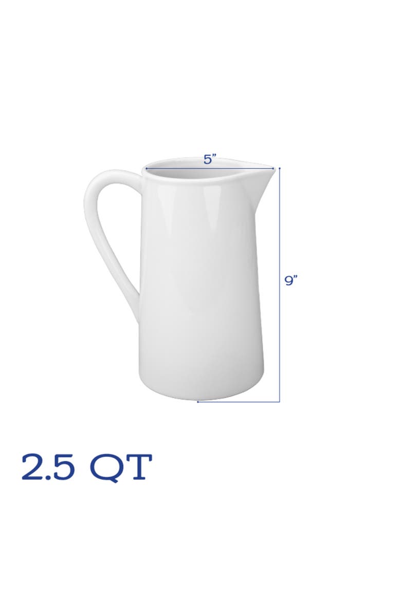 Table Basics Pitcher, Sugar Bowl & Creamer Dish Set, Alternate, color, WHITE
