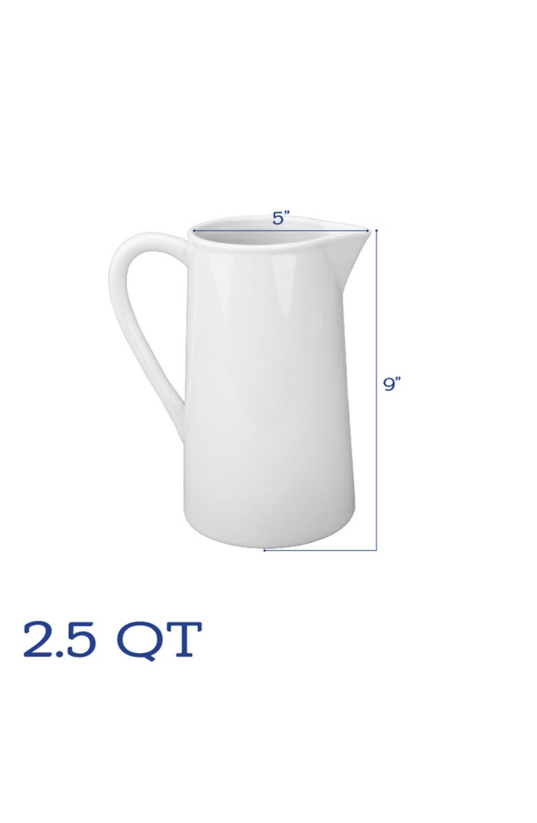BIA Cordon Bleu 2-Piece Porcelain Pitcher Set, Alternate, color, White