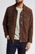 Frye Suede Trucker Jacket