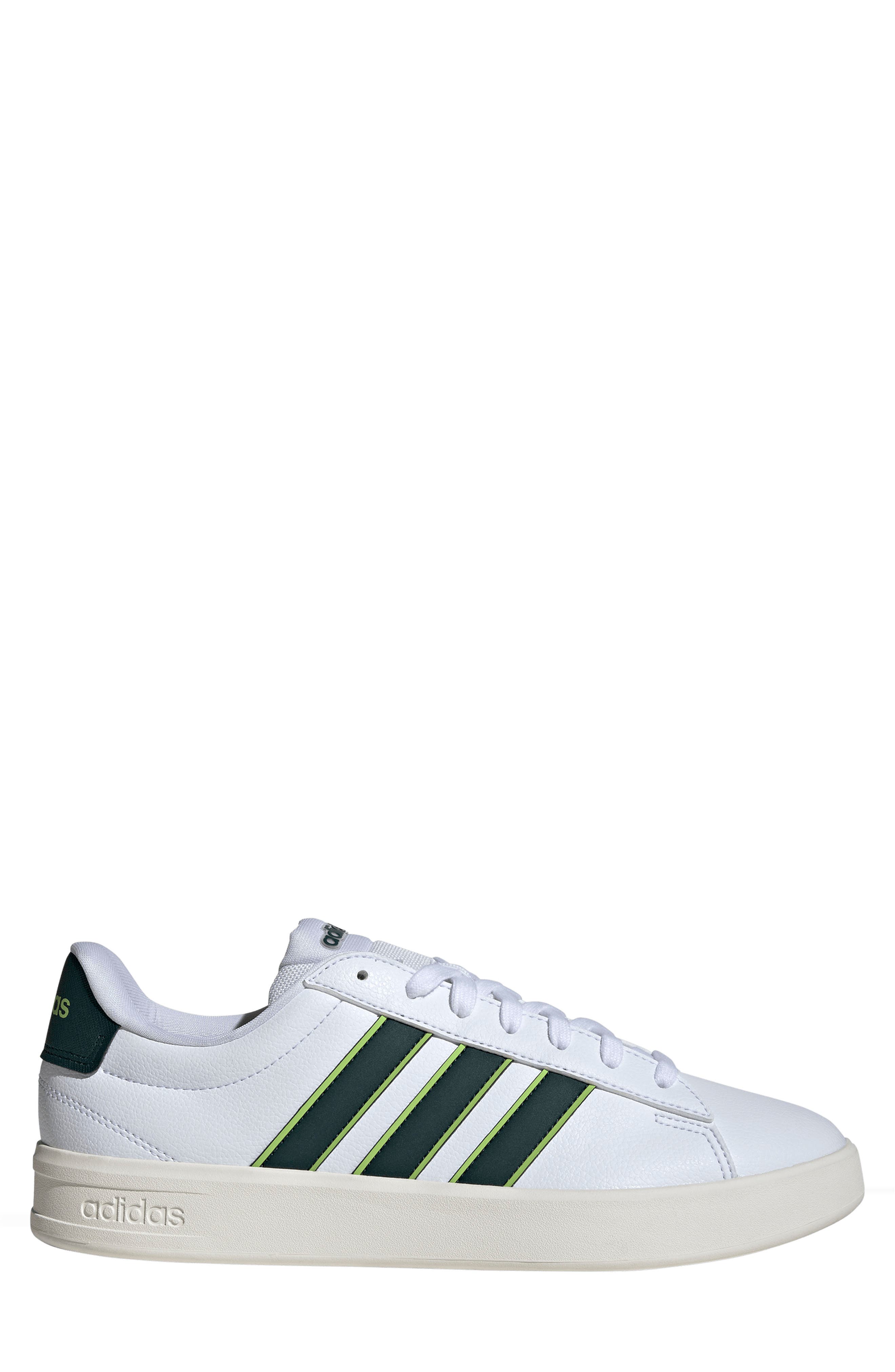adidas Grand Court 3-0 Sneaker, Alternate, color, Ftwr White/ Ivy/ Solar Slime