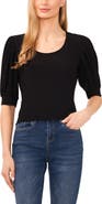 CeCe Puff Sleeve Sweater