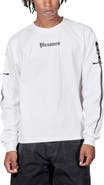 PLEASURES Luster Heavyweight Long Sleeve Graphic T-Shirt
