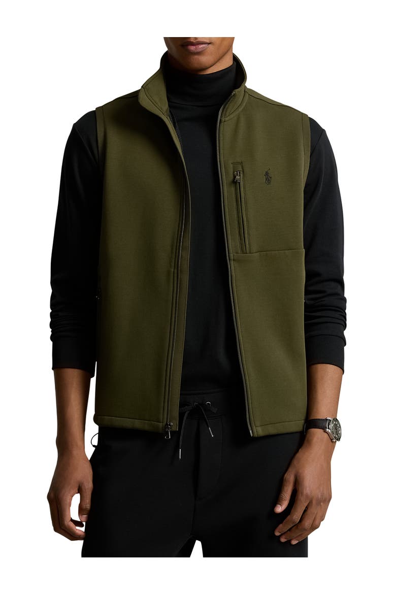 Big & Tall Double-Knit Tech Vest, Alternate, color, COMPANY OLIVE