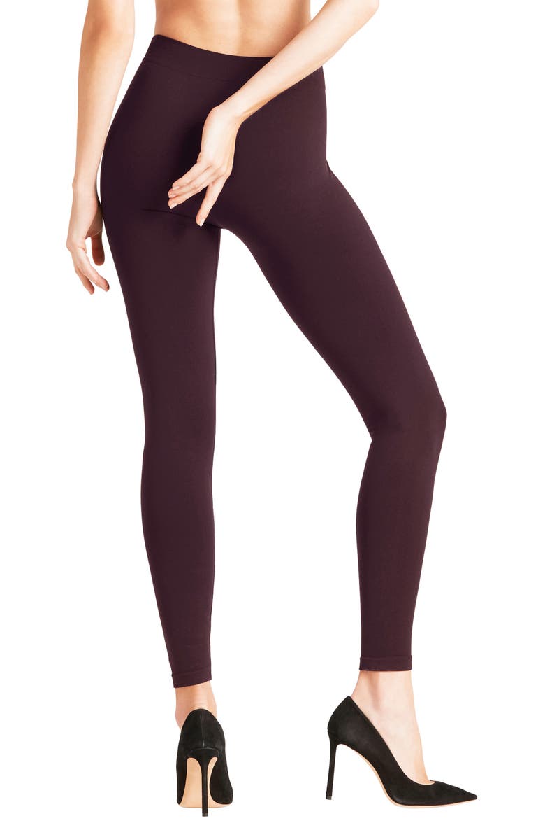 Falke Seamless Leggings, Alternate, color, Barolo