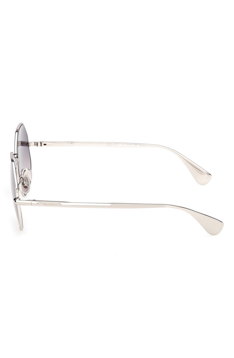 Max Mara 57mm Geometric Sunglasses, Alternate, color,