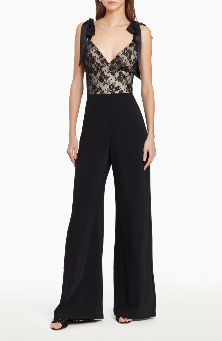 Amanda Uprichard Audrielle Wide-Leg Jumpsuit, Main, color,