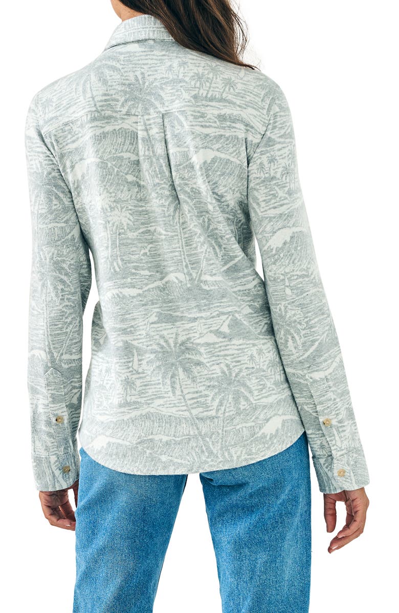 Faherty Legend Plaid Shirt, Alternate, color, Grey Coastal Waters