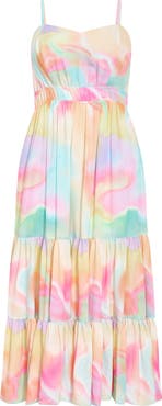 City Chic Kalea Shirred Waist Maxi Dress