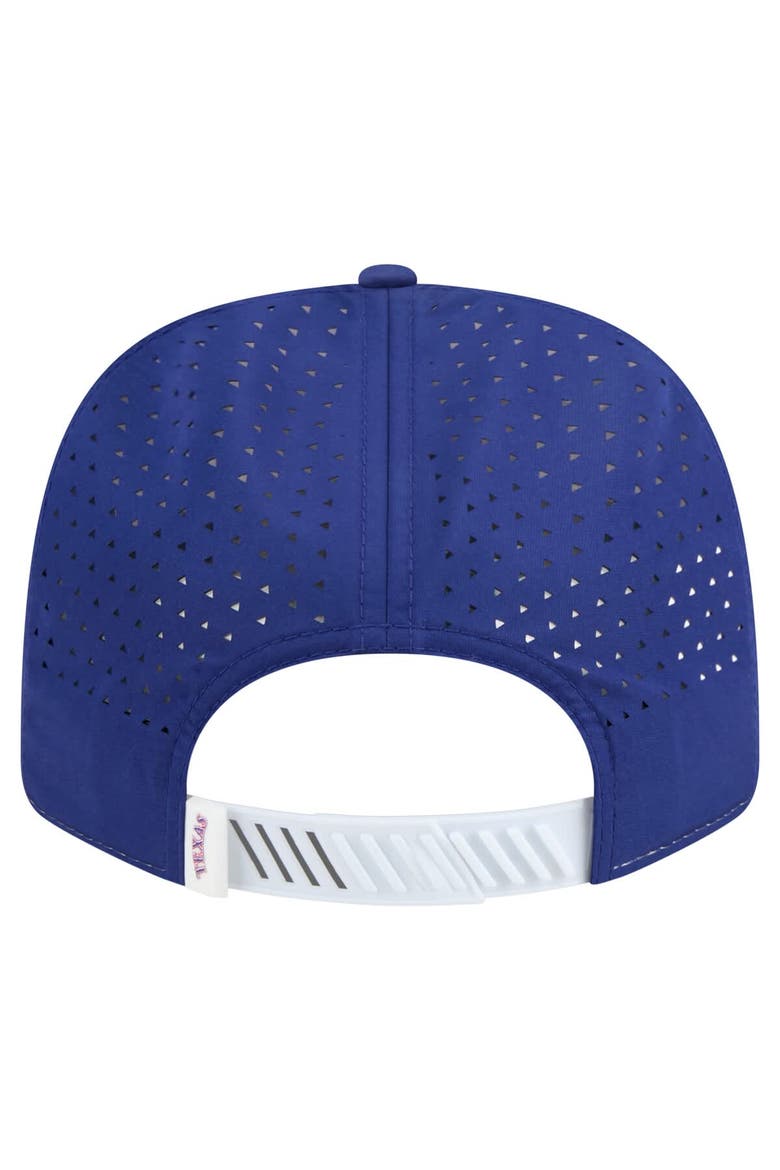 Men's New Era White/Royal Texas Rangers Established Patch 9SEVENTY Adjustable Hat, Alternate, color, White