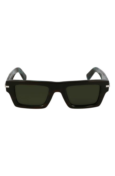 Prisma 50mm Rectangular Sunglasses