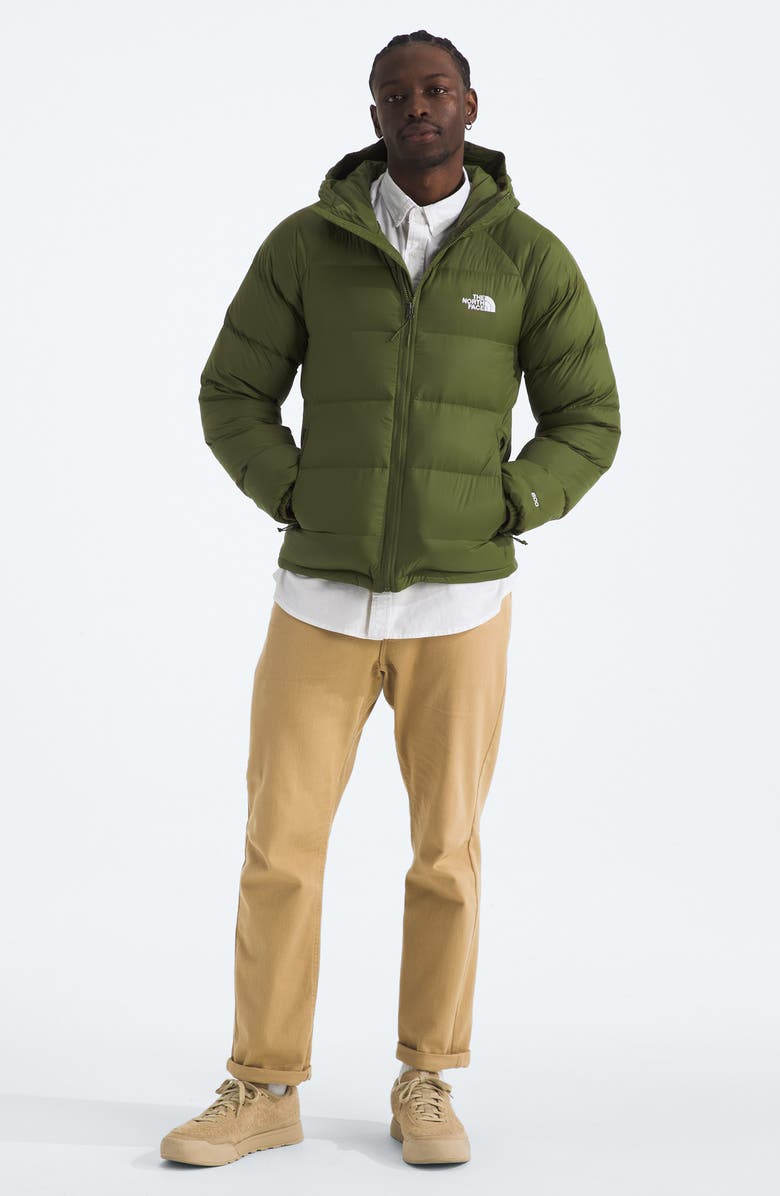 The North Face Hydrenalite 600 Fill Power Down Hooded Jacket, Alternate, color, Woodland Green