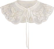 Tulleen Embroidered Butterfly Stole