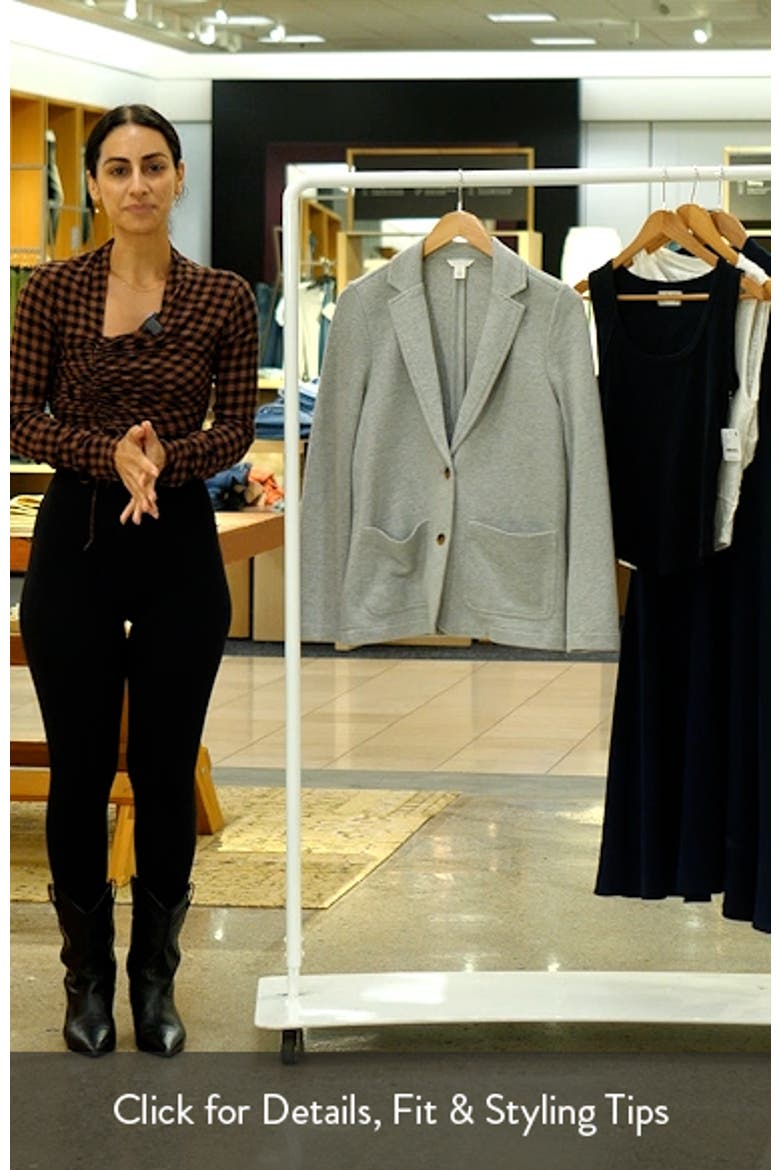 Relaxed Knit Blazer video