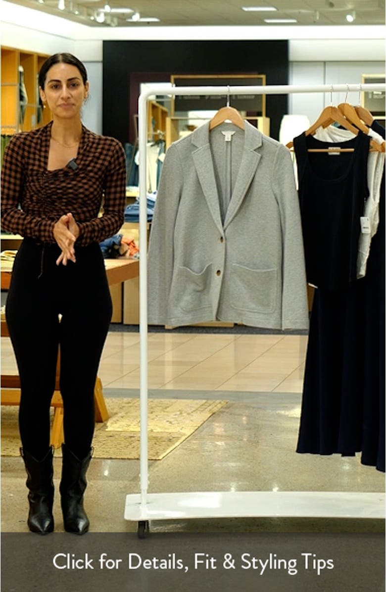 Relaxed Knit Blazer, sales video thumbnail