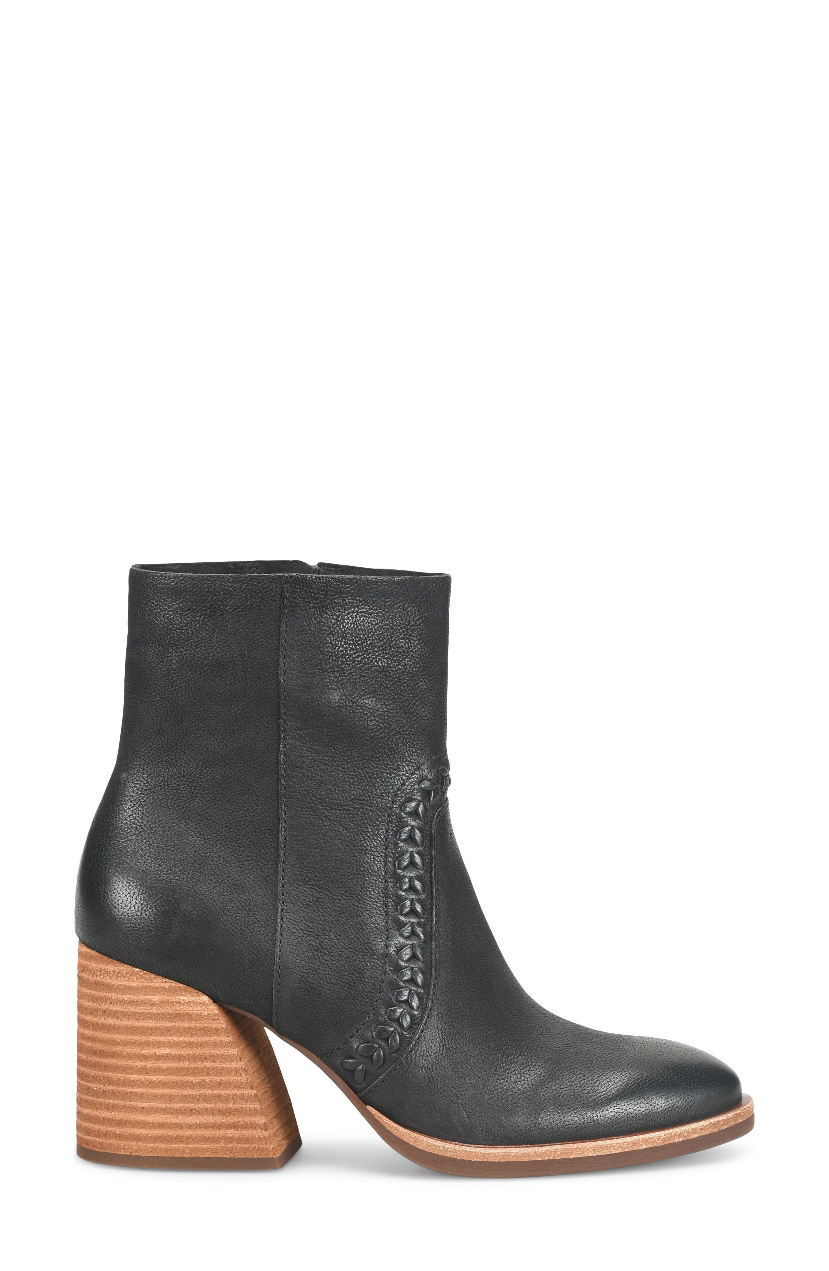 Kork-Ease<sup>®</sup> Shilo Block Heel Bootie, Alternate, color, Black Leather