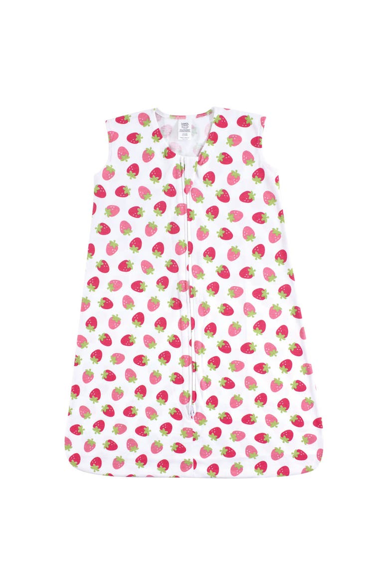 Soft Jersey Cotton Sleep Sack for Cozy Nights, Main, color, Strawberry Jersey