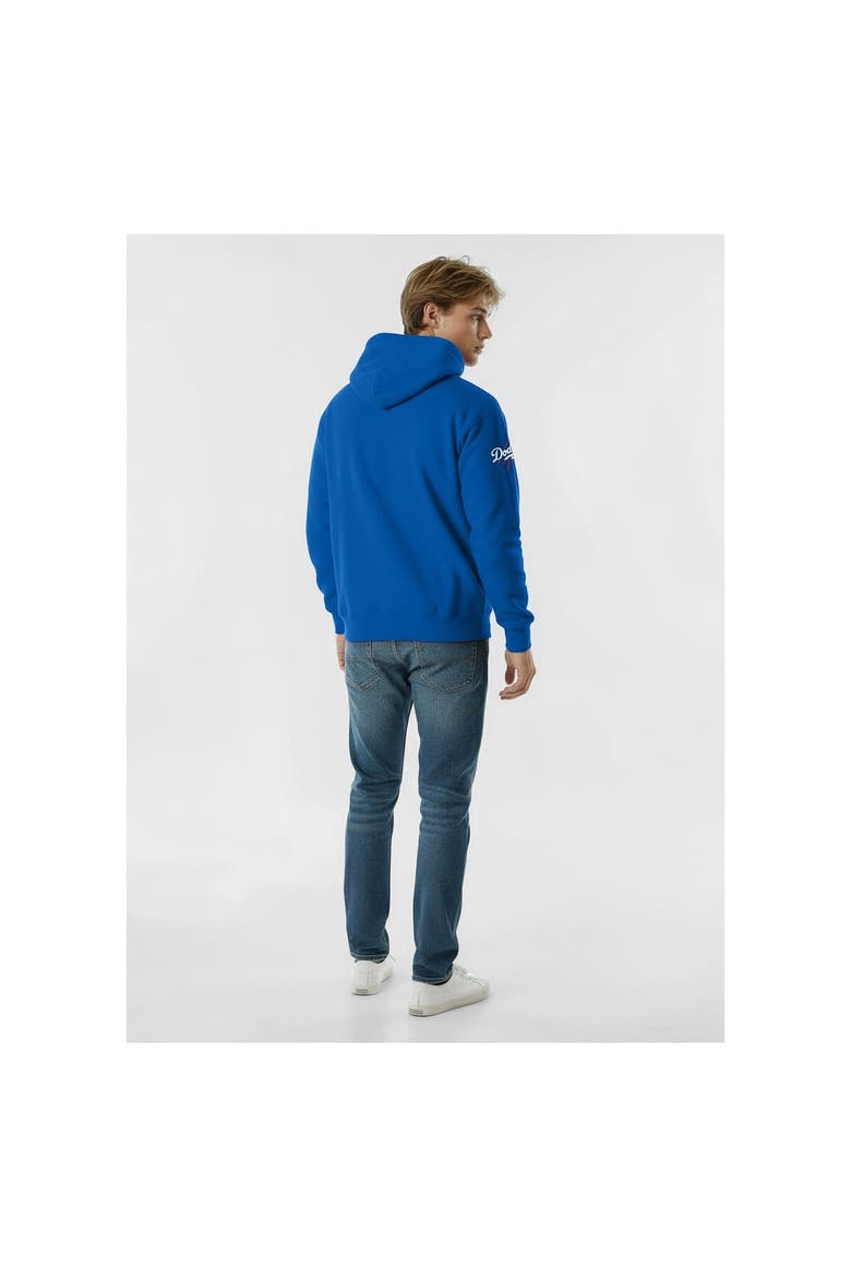 Men's Champion  Royal Los Angeles Dodgers Reverse Weave Chenille Hoodie, Main, color, Royal