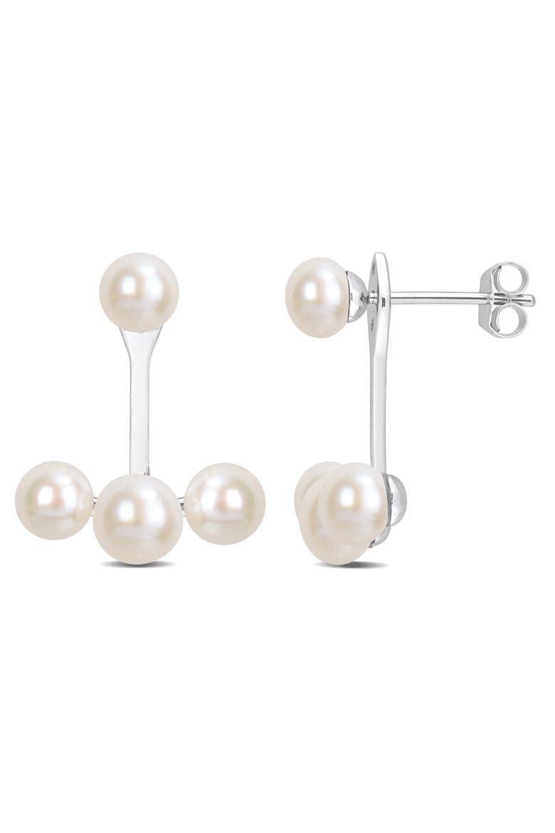 Cultured Pearl Drop Earrings 14k, Main, color, Cultured Pearl