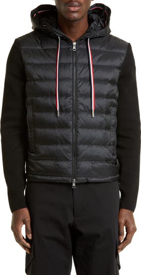 Moncler Quilted Down & Knit Cardigan | Nordstrom