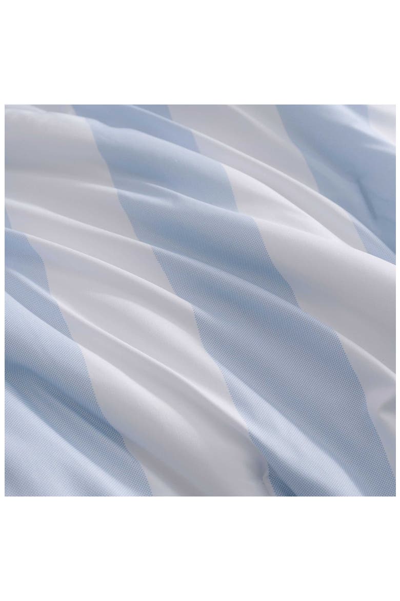 Berkely Stripe Comforter & Shams Set, Alternate, color, WHITE/ BOATHOUSE BLUE